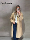 Vintage Khaki Reversible Trench Coat