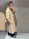 Vintage Khaki Reversible Trench Coat