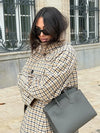 Vintage Khaki Reversible Trench Coat