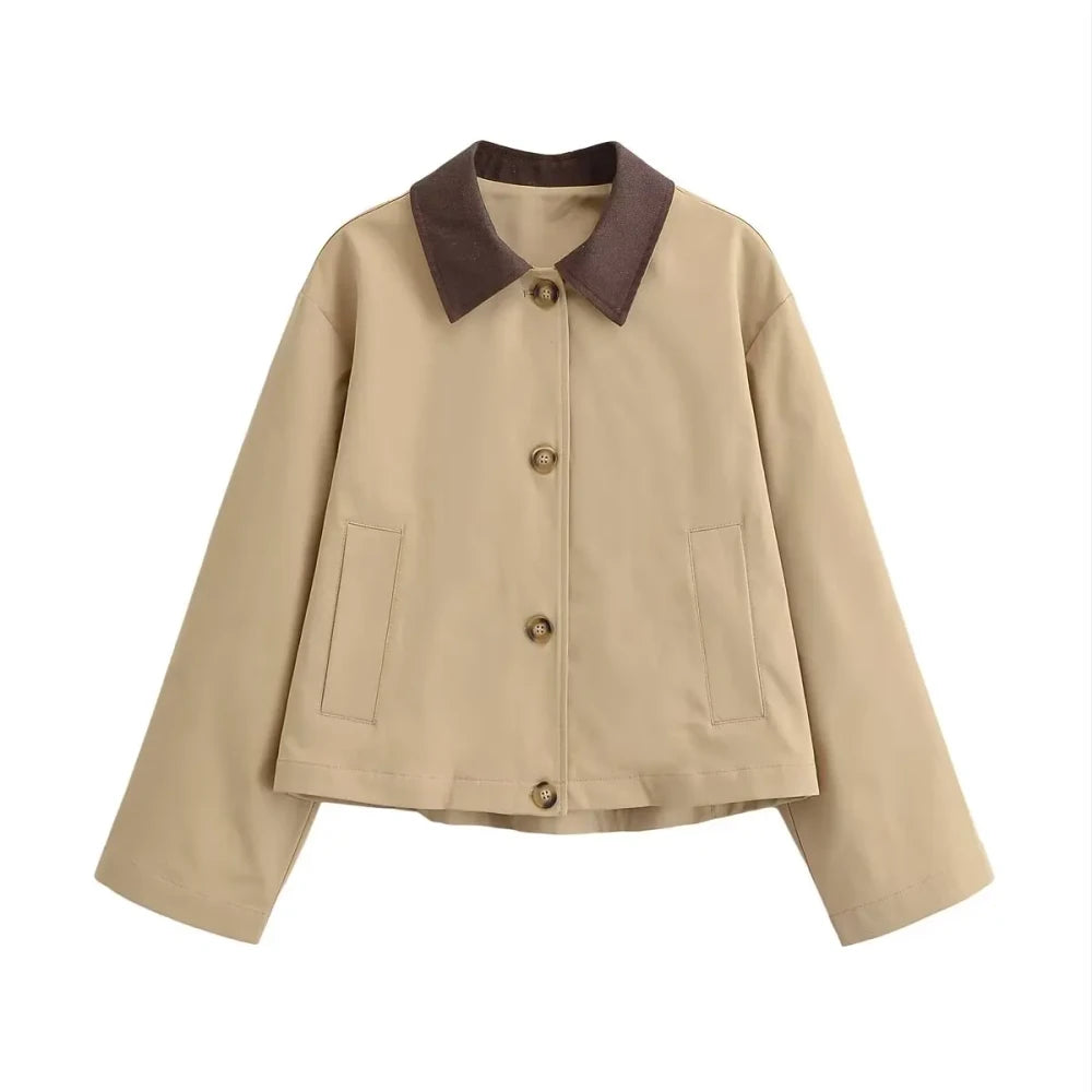 Patchwork Long Sleeve Bomber Jacket