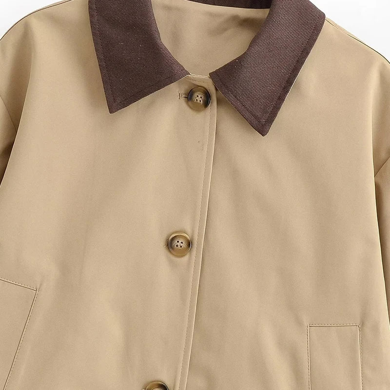 Patchwork Long Sleeve Bomber Jacket