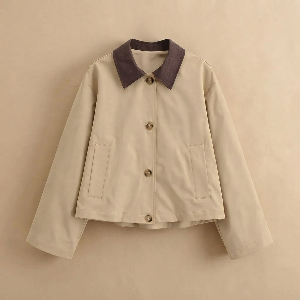 Patchwork Long Sleeve Bomber Jacket