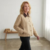 Patchwork Long Sleeve Bomber Jacket